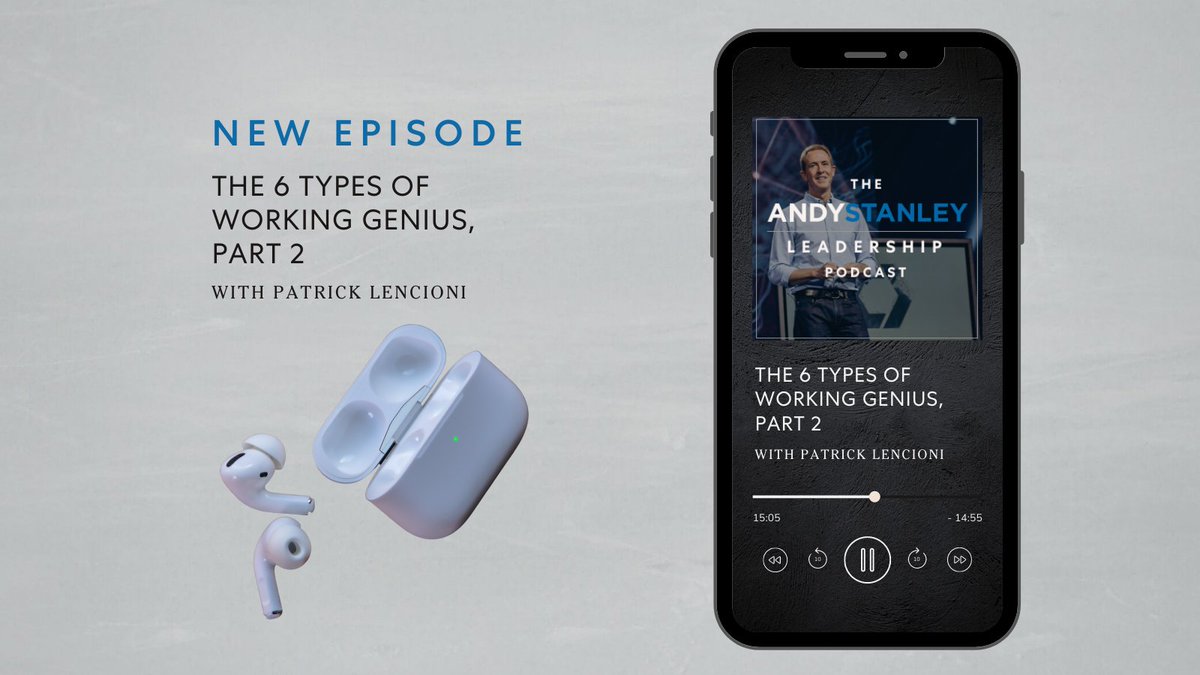 Everyone has a genius. @PatrickLencioni is back to discuss the six types of genius required for a high-performance team. andystanley.com/podcast