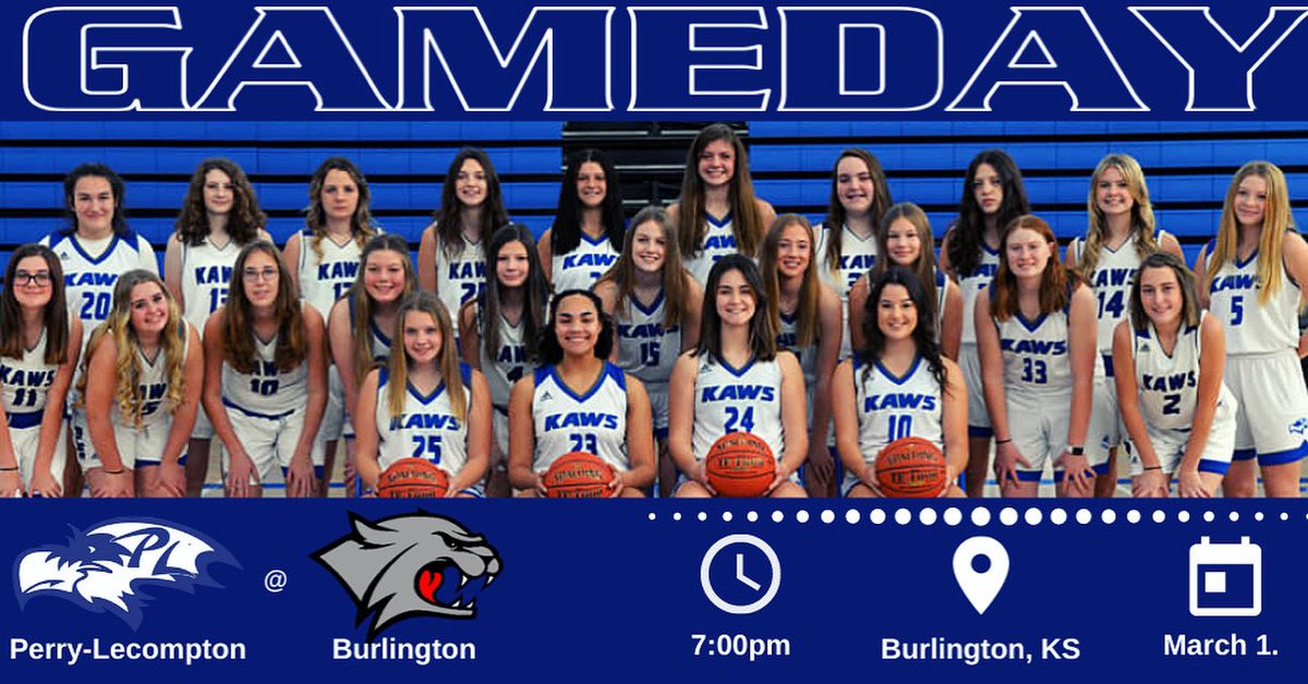 PLHSGBB's tweet photo. It’s #GAMEDAY! We hit the road to take on the Burlington Wildcats for the first round of Substate. Game time is set for 7pm! #GoKaws #TogetherAsOne @PLHSKAWS https://t.co/Au5HEFpCTq