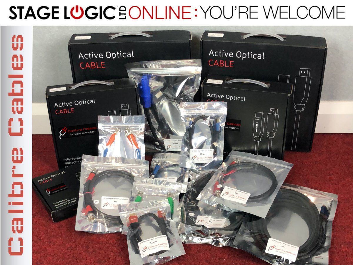 stagelogicAV's tweet image. Just a small selection of our top quality Calibre Cables now shipping throughout the UK. Made by professionals...chosen by professionals! Video, Audio, Power &amp;amp; Data. For more details see stagelogic.co.uk/shop #avcable #videocable #fibreoptichdmi #churchav #avtech #avprofs