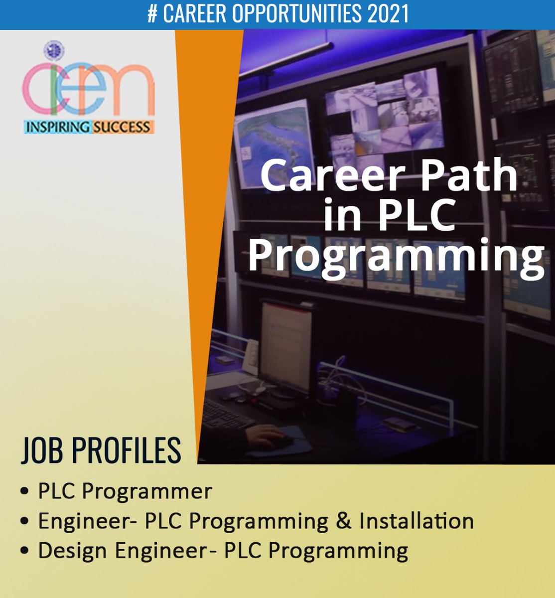 ciemcalcutta's tweet photo. #PLCProgrammingSkills
#PLCProgrammingJobs
#CareerInPLCAutomation
#PLCProgrammerEducaionalRequirements

Career Path in PLC Programming

To know more, please checkout this post: 
https://t.co/pH31gogMeW https://t.co/Rgc9R1BXkk