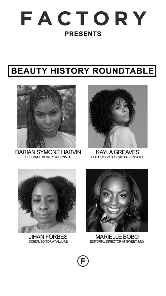 Factory is excited to share our second installment of the Round Table Series! The Beauty History Roundtable is focused on highlighting the contributions that Black entrepreneurs, creatives, and leaders have made throughout the beauty industry. Head to the link in bio! 💫