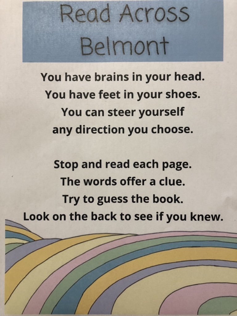 LibraryTera's tweet image. Getting ready for Read Across America and Belmont Day! @BelmontElement2 @hubofschool
