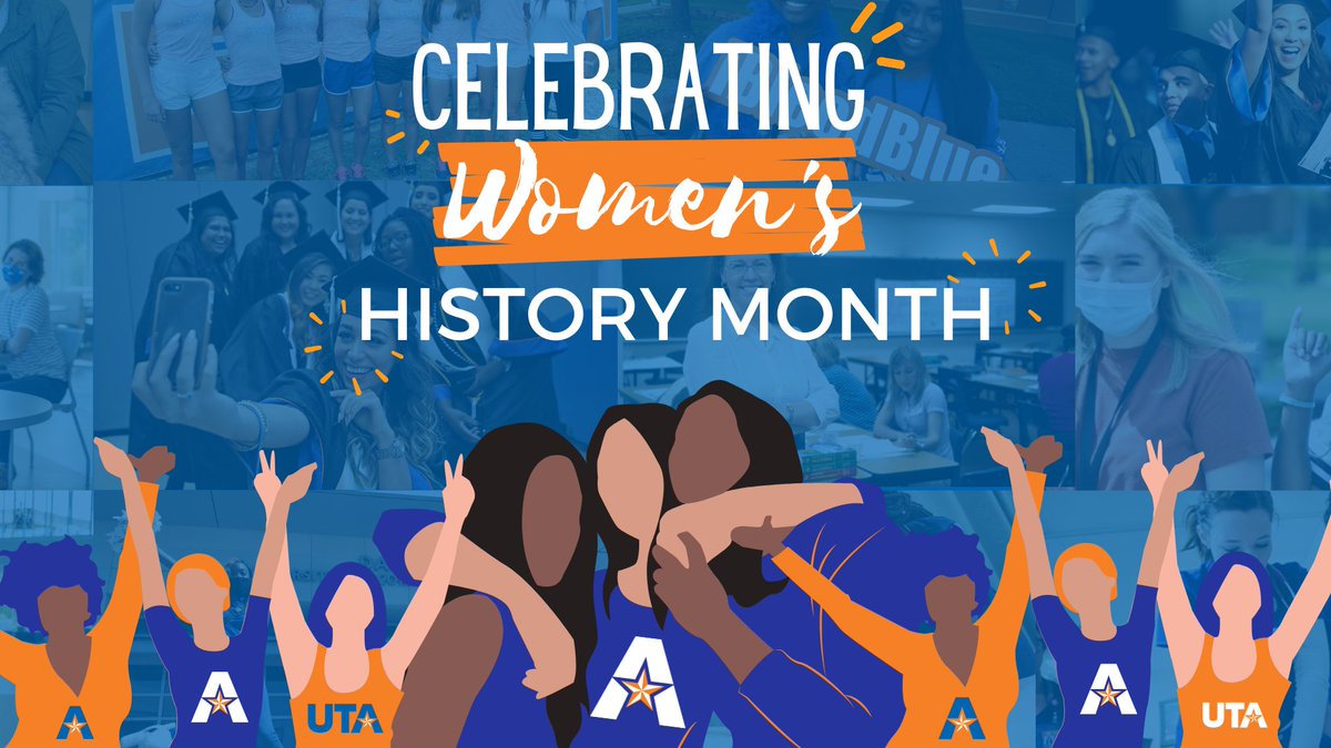 UTArlington's tweet image. This month we celebrate all of the inspiring and strong Maverick women who make UTA and the world a better place! 🧡 💙 #WomensHistoryMonth