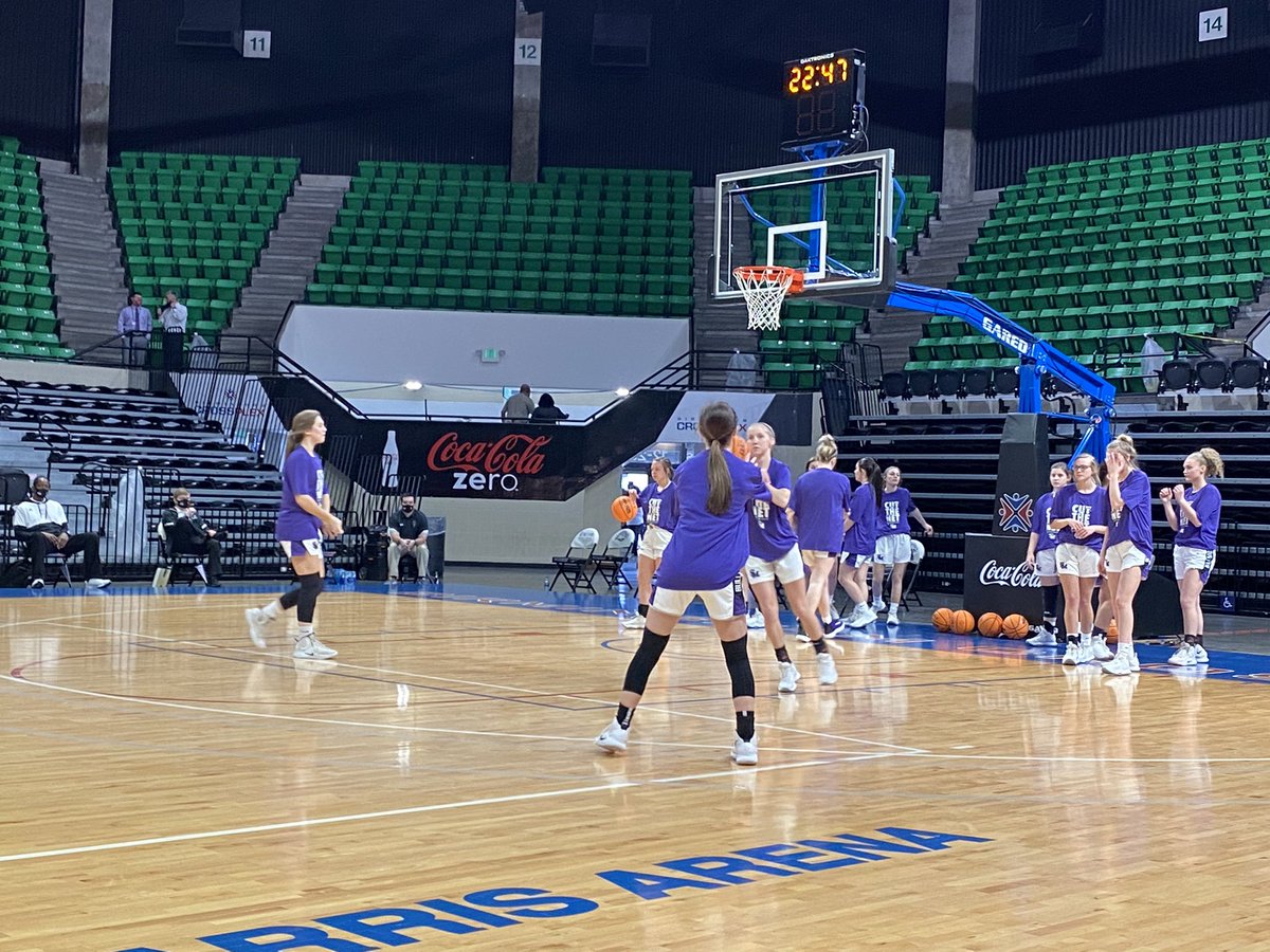 AHSAAnow's tweet photo. Warmups are underway in our first 3A Girls Semi-Final of the day between @4PCAPanthers and #SusanMoore https://t.co/TdlP1ON6N1