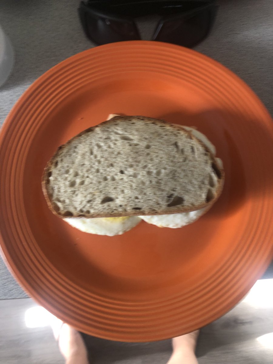 SixytheMermaid's tweet photo. Hey @dunkindonuts -

Who orders grilled cheese or a breakfast sandwich and wants cold, not grilled bread? Also, who doesn’t want a sandwich this size cut in half?
#gross https://t.co/w5FRdN8XR7