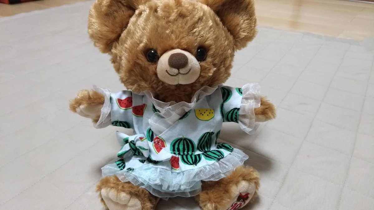 あるる V Twitter モカに甚平ドレス作ってみた 無料型紙工房ことろさん Cotoro Net の型紙を70 縮小です ユニベア10周年 あるる V Twitter モカに甚平ドレス作ってみた 無料型紙工房ことろさん Cotoro Net の型紙を70 縮小です ユニベア10周年