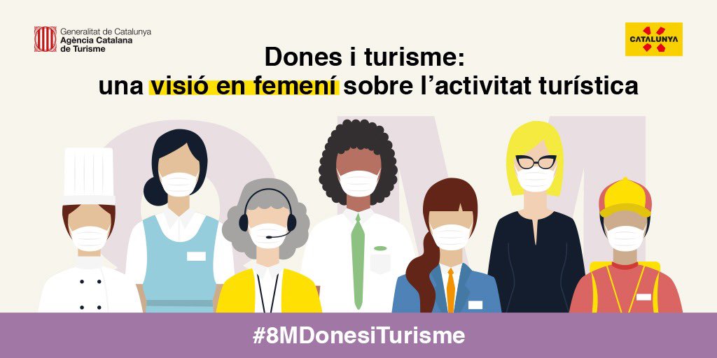turismecat's tweet photo. En el marc del Dia Internacional de les Dones, des de @turismecat organitzem la jornada ‘Dones i turisme: una visió en femení sobre l’activitat turística’. #8MDonesiTurisme  
🗓️8 de març  
🕰️11:08h  
👉Podràs seguir-la a https://t.co/NdL3xvZ2Pk 
#Som8deMarç #SomCorresponsables https://t.co/l6Vmd1NUmk