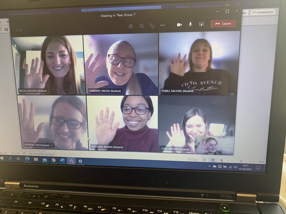 CBstudentOT's tweet photo. Day 1 of week 1 of our virtual practice placement 5. My lovely group for the next 4 weeks! Last one before we are qualified  🤩🤩 photo taken and shared with consent obviously 🤣 https://t.co/GFJ9hcWRLj