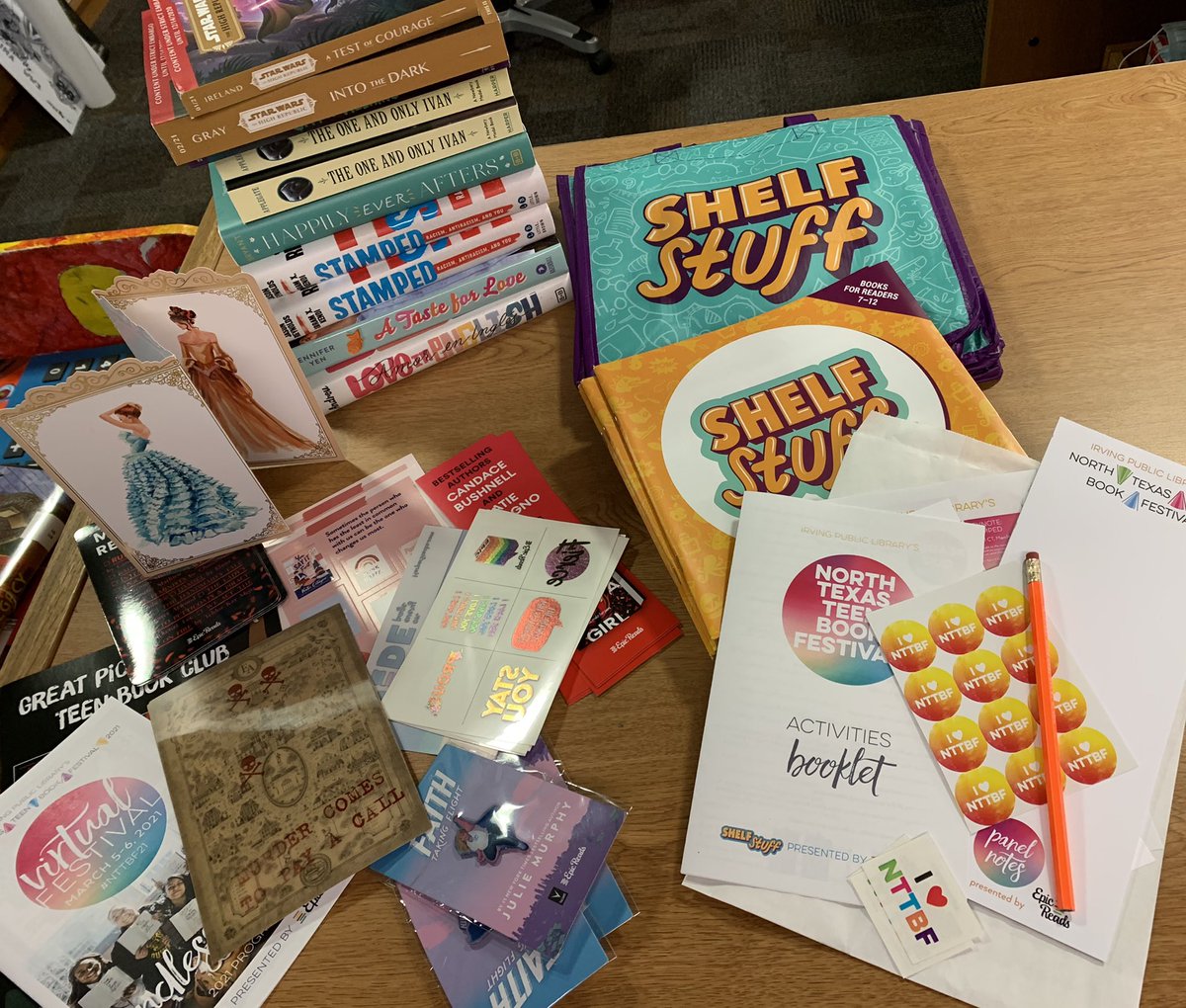 WaysideLibrary's tweet image. I am @NTTBFest ready!!! @wildcats_wms