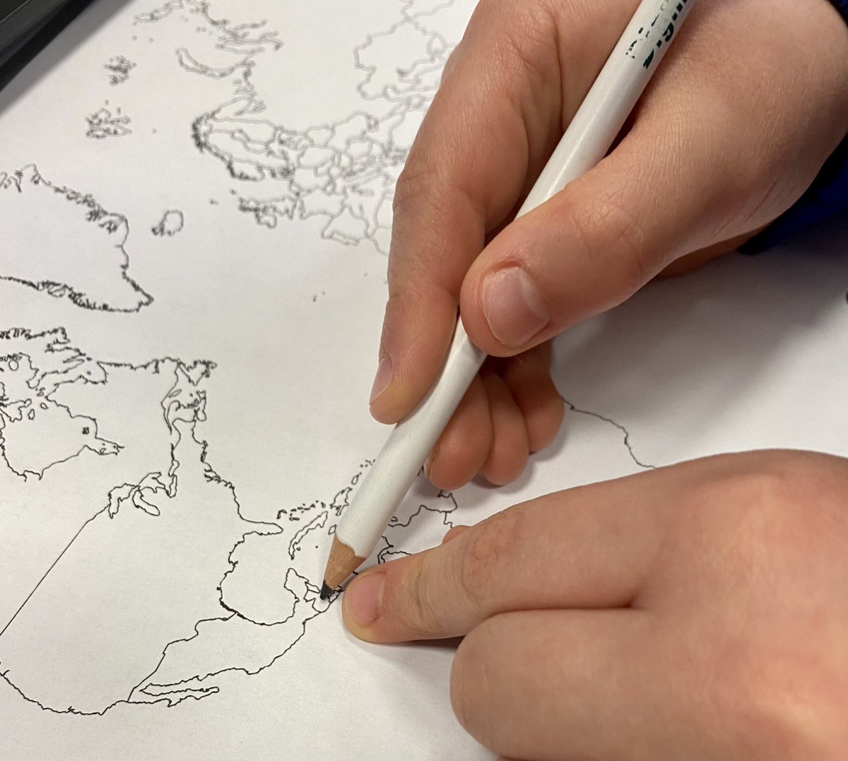 hackforthschool's tweet photo. Using #Fairtrade to think about the impact of #climate change on global communities #extremeweather. First stop Guatemala: coffee for our headteacher! โLook that borderโs a straight line, like the ones in Africa.โ @ManorCharney @FairtradeUKEd @Digimap4Schools #CharneyManorConf21 https://t.co/mP5XVm9Smn