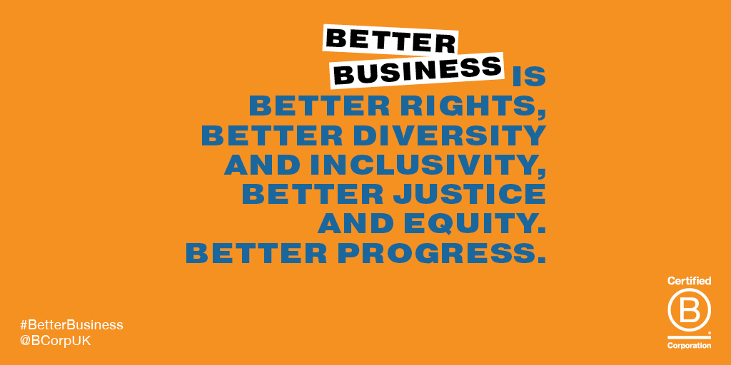 BCorpUK's tweet photo. #BCorps embed their core values into their business. 

Follow #BetterBusiness this B Corp Month to get inspired by people using their business to change the world! https://t.co/KH8z7oyBWw