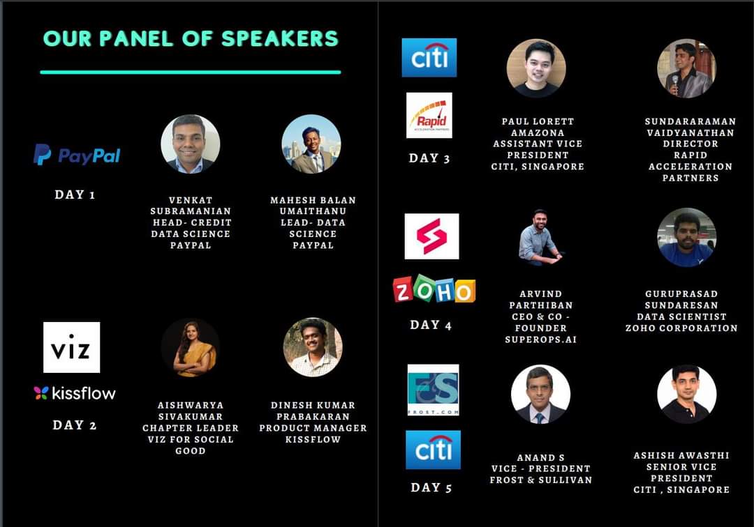 aish22011988's tweet photo. @VizFSG It's going to be an important day for us tomorrow to start with our events and #datathons in India. As a chapter leader of Chennai and Bangalore, I would be addressing and be talking about #VizForSocialGood to 2K + students collaborating with #InLustro&amp; @tnscst https://t.co/Bu17UZCqyG