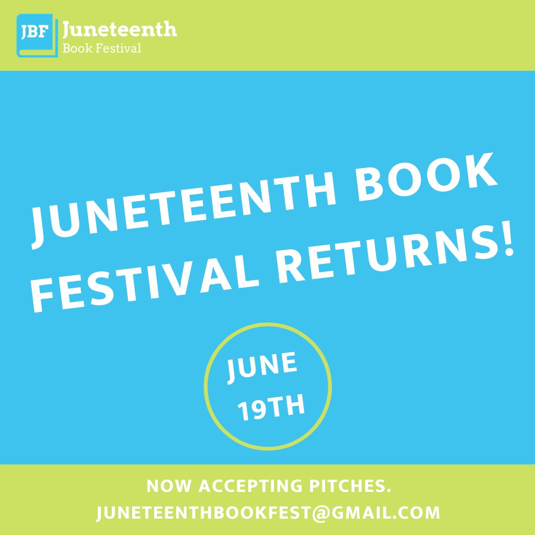 IT’S THAT TIME AGAIN!

We’re starting preparations for #JuneteenthBookFest 2021!

This year, we’re looking to build on the success of 2020! If you want to be part of the fun this summer, let us know at JuneteenthBookfest at gmail dot com!