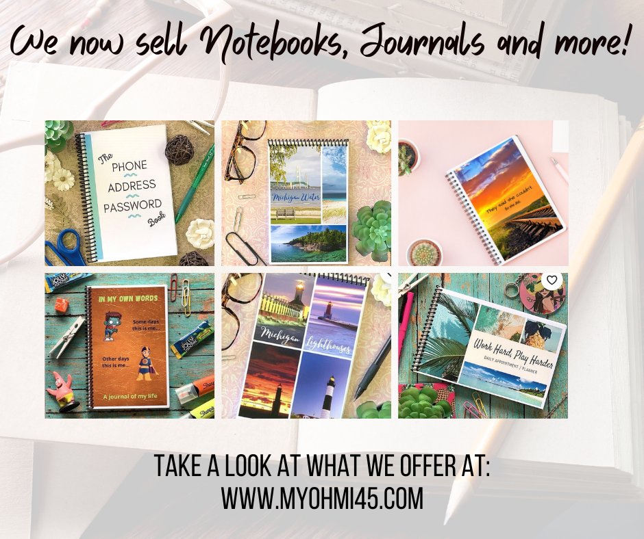 CrossroadsCBS's tweet image. Looking for notebooks or journals as unique as you are?? Check out ours!  myohmi45.com or on Etsy MyOhMi45.
As always, each purchase helps those with disabilities working hard at Crossroads Business Services.