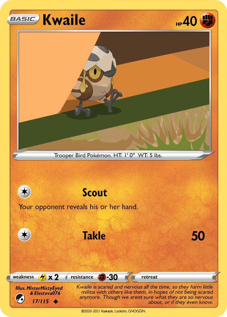 _Mr_Misty_Eyed_'s tweet photo. My favourite thing about making these cards is coming up with the image and attacks of the Lockemon, based on the amazing details Lockstin provides - so much fun! ...
#KaskadeRegion #Lokemon @Lockstin @Lockemon1 https://t.co/ZHLfHVjjzc