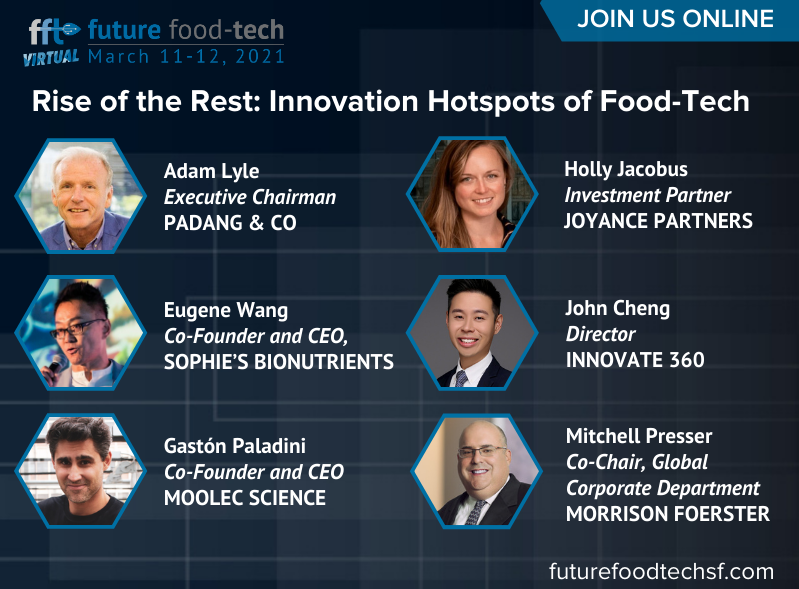 foodtechinvest's tweet photo. The two-day #FutureFoodTech summit will close with an in-depth look at #foodtech innovation hotspots around the world.

Adam Lyle will ask: Which locations, both in the US and globally, have cemented themselves as food-tech innovation hotspots?

Register: https://t.co/BpDMbVaMB8 https://t.co/PxHksRCZoV