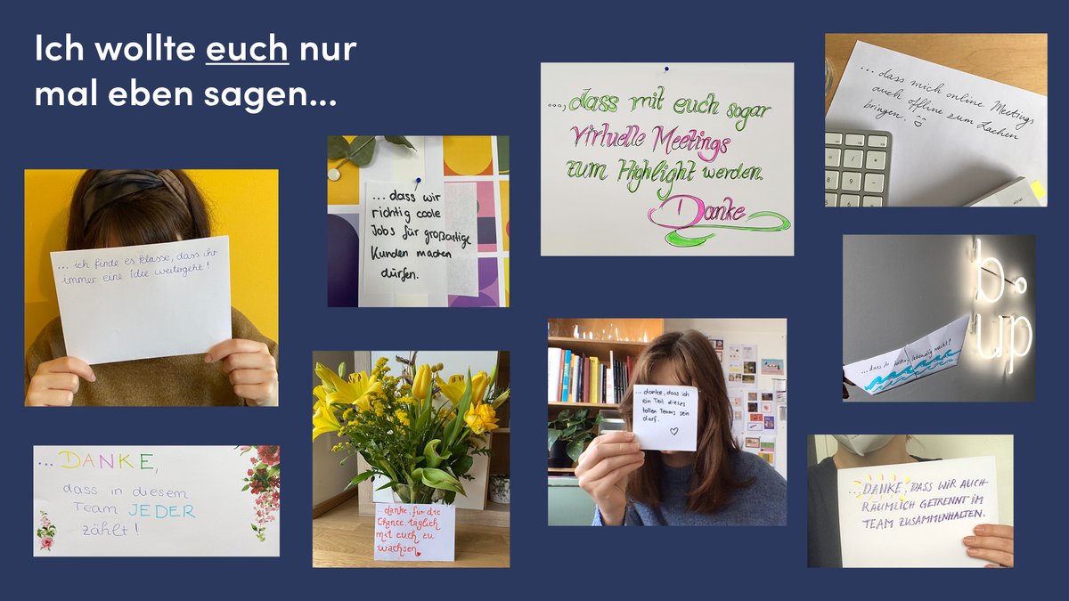 Heute ist Welttag der Komplimente. War gar nicht so leicht das fränkische ‚bassd scho‘ in andere Worte zu fassen. ;-) Heute also ganz im Stil der Sportfreunde Stiller:
#kompliment #bassdscho #team #welttagderkomplimente #agentur #typischfränkisch