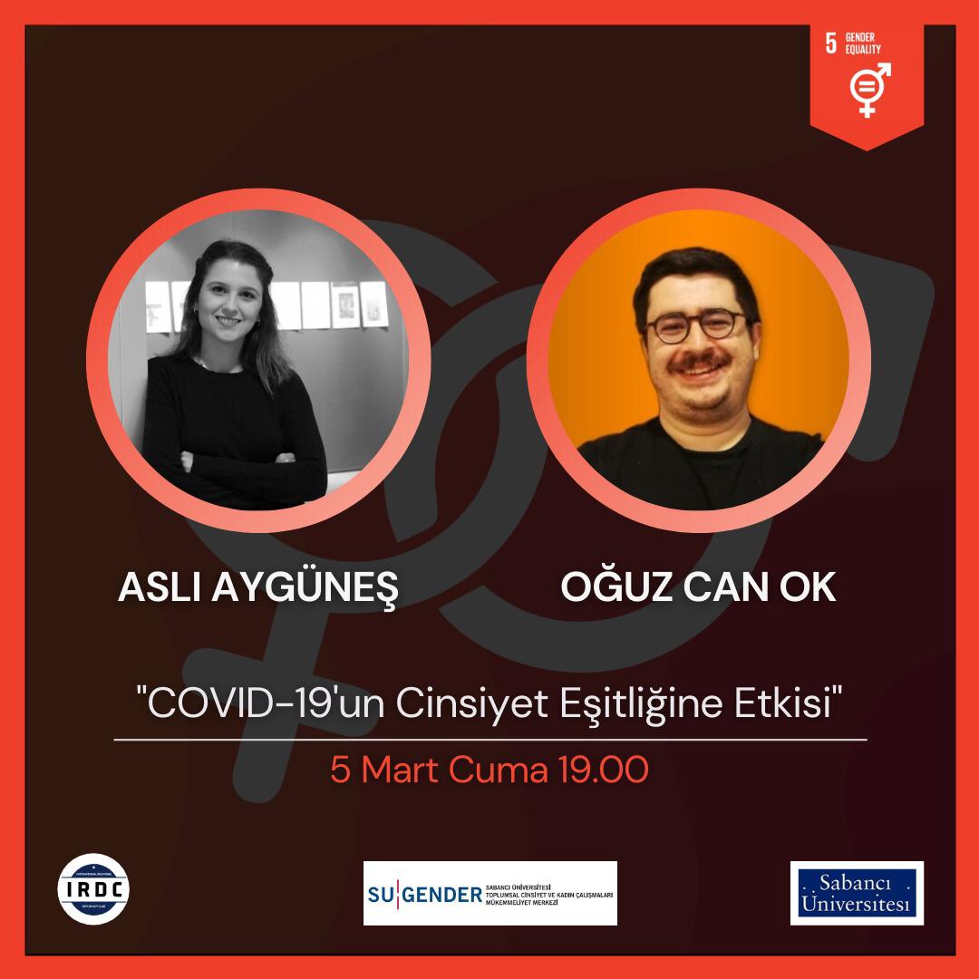 irdcsabanci's tweet photo. SUGender araştırma görevlilerinden olan Aslı Aygüneş ve Oğuz Can Ok’un “COVID-19’un Cinsiyet Eşitliğine Etkisi” başlıklı konuşması 5 Mart Cuma günü saat 19.00’da gerçekleşecek.
Katılım formu: https://t.co/mwbfBJVQMz https://t.co/AKKsGxrV9Z