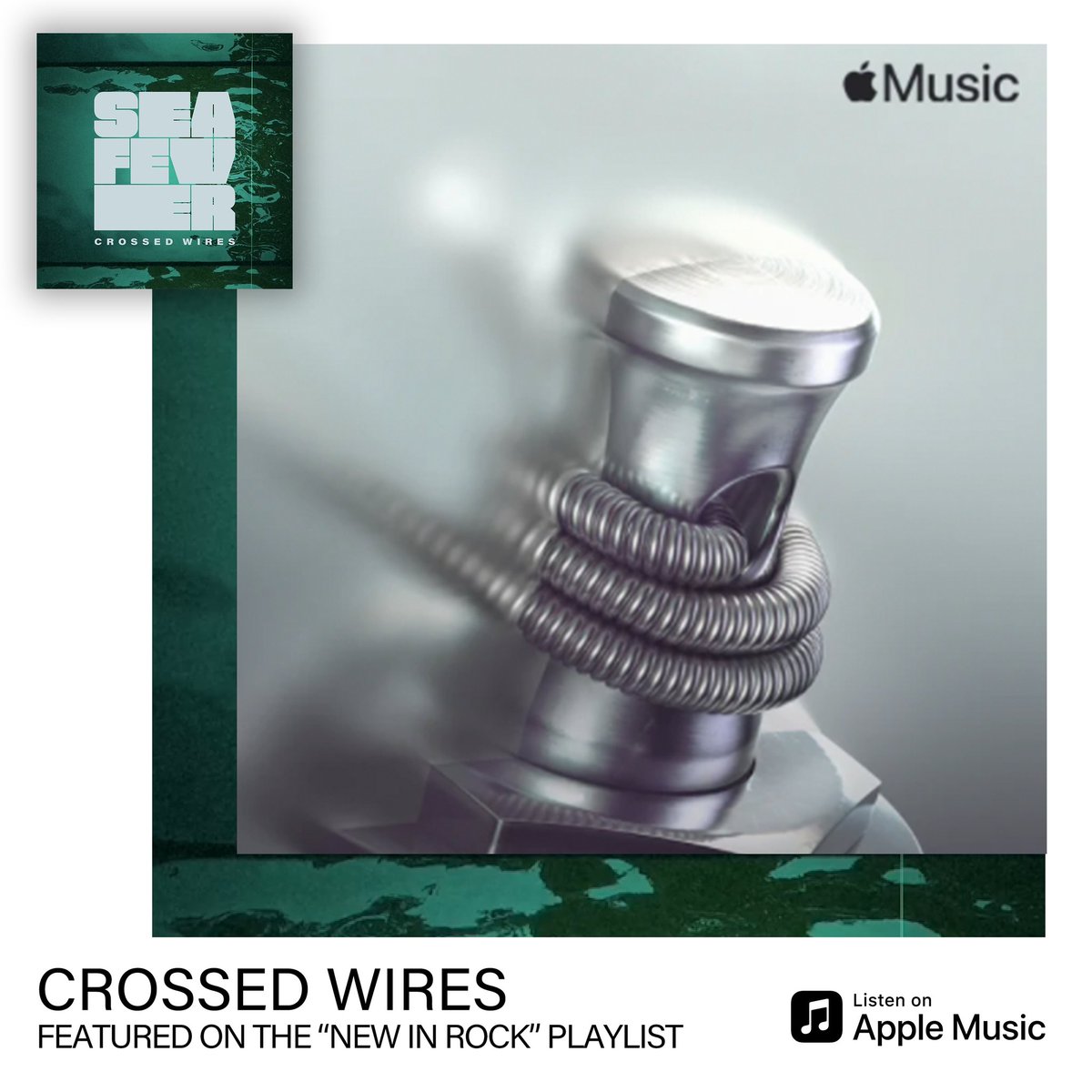 Thank you to @Spotify and @AppleMusic for featuring #CrossedWires on the #NewAlternative and #NewInRock playlists

Listen in via the link below 

seafever.lnk.to/crossedwires