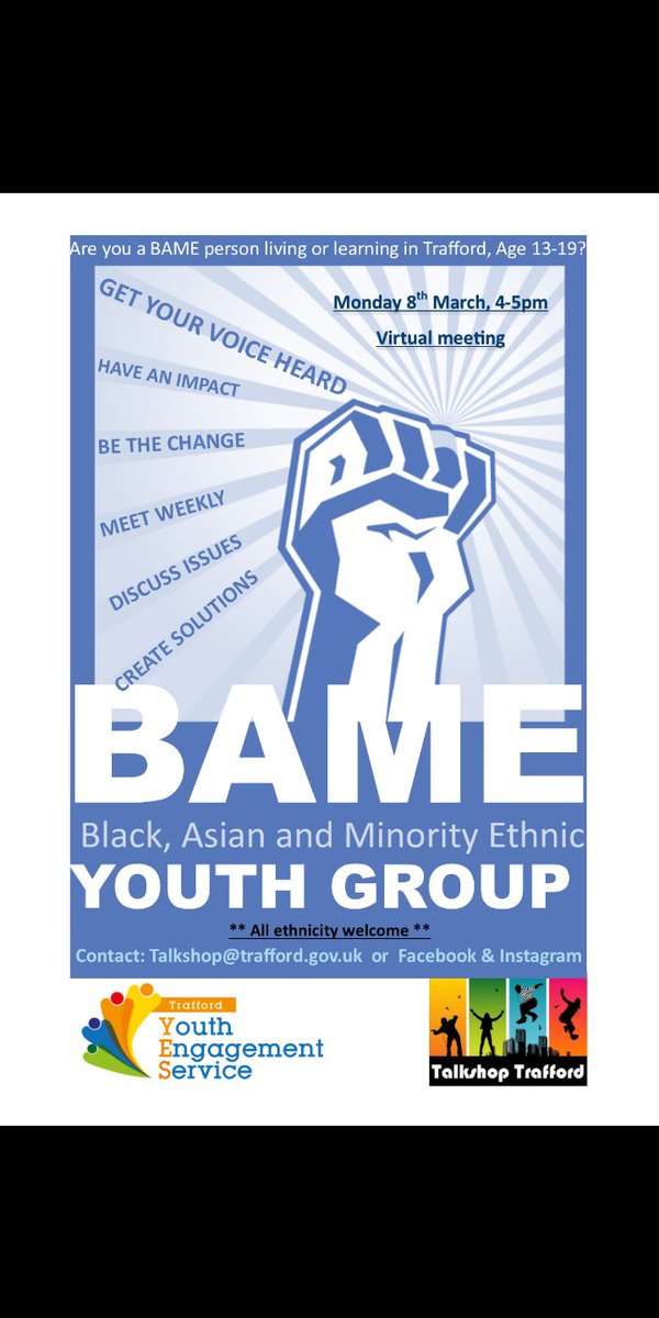 1 week to go.
Get involved

#covid_19 #youthwork #trafford #stayconnected #support