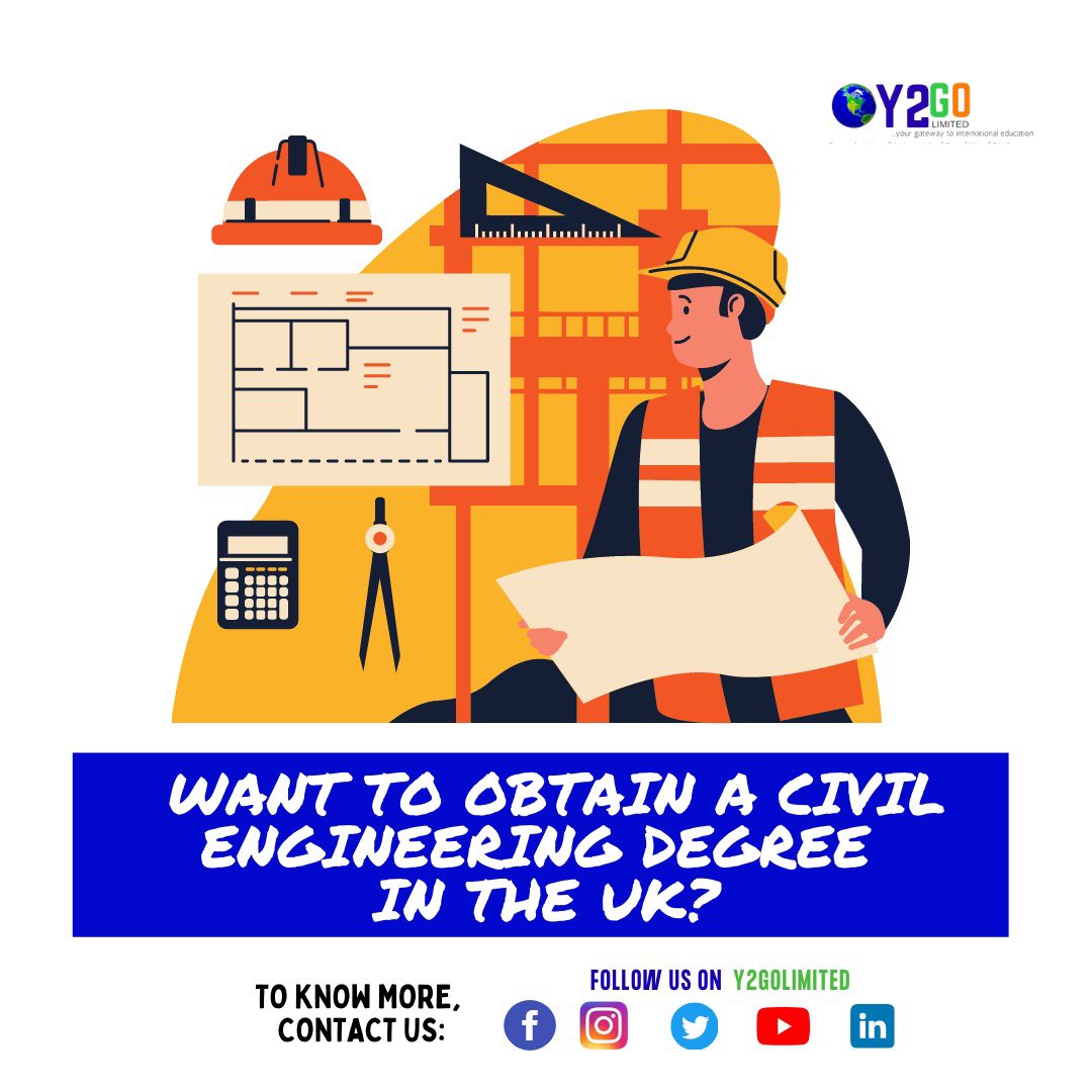 ystudyabroad's tweet photo. Hi Guys....

Heriots Watts University UK Campus Scholarships  called quest for students who wants to study civil engineering is waiting for you!
#heriotwatts #Scholarship #uk #UnitedKingdom #university #Uni #y2golimited https://t.co/MyVbGwWz00