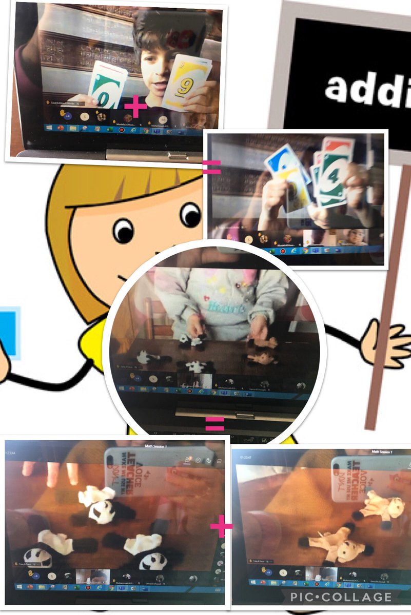 samah_hosna's tweet image. Grade 1 learners were so excited to display different examples about the addition concept ! @MakAishaSchool 
#math_is_fun #online_math