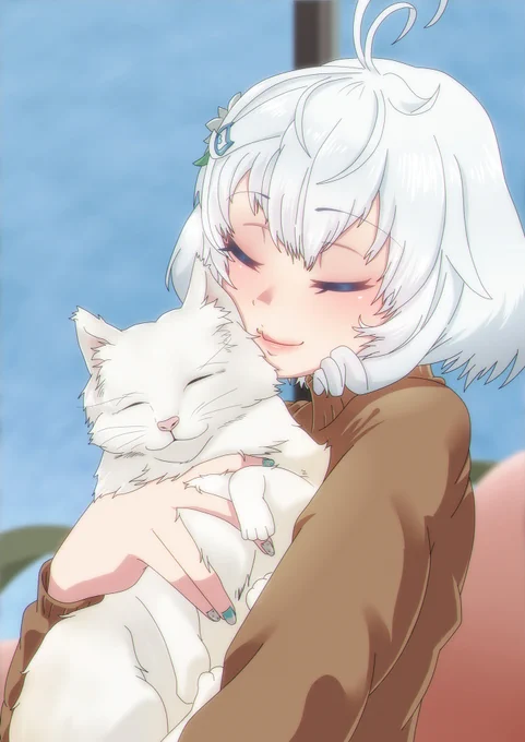 #今月描いた絵を晒そう 
・猫の日シロちゃんは会心の出来
・みりくるん、ギャルが似合いすぎる問題
・自分史上最も可愛く描けたと思うイオリン 