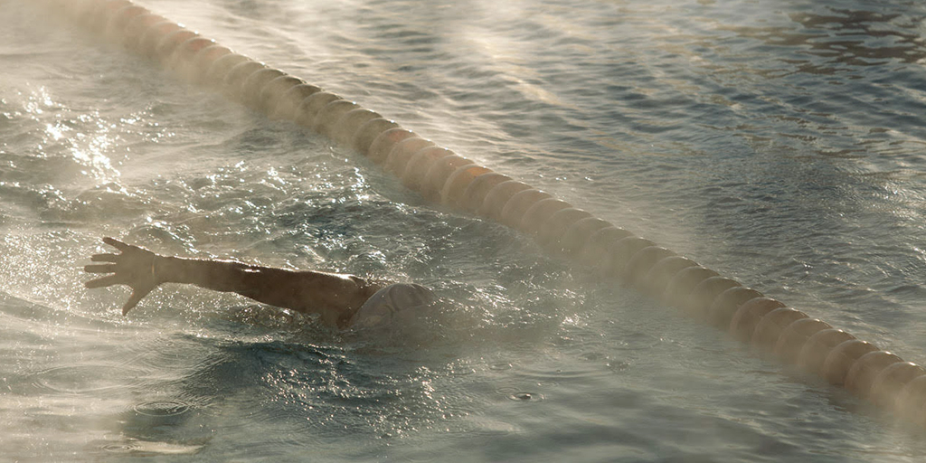 Just you and the water. Who else is going for a swim today? #swimwithform 🏊‍♀️:@Sarah_Crowley1 📷:#DaleTravers