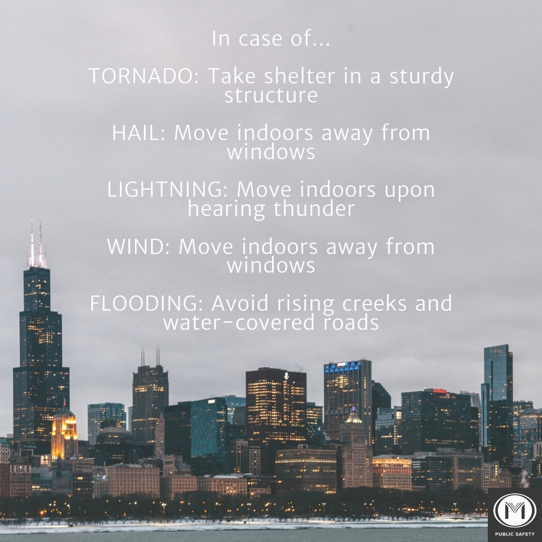 MoodySafety's tweet photo. This week is Severe Weather Preparedness Week in Illinois. Be sure to check out https://t.co/Q0vFTLq5KZ for more information on how to navigate severe weather situations. https://t.co/fJ5joiCVkd