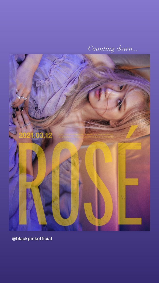 Alice IG update 🤍 I’m crying 😭 “👀” “Counting down...” #BLACKPINK #블랙핑크 #ROSÉ #로제 #roséstagram @BLACKPINK