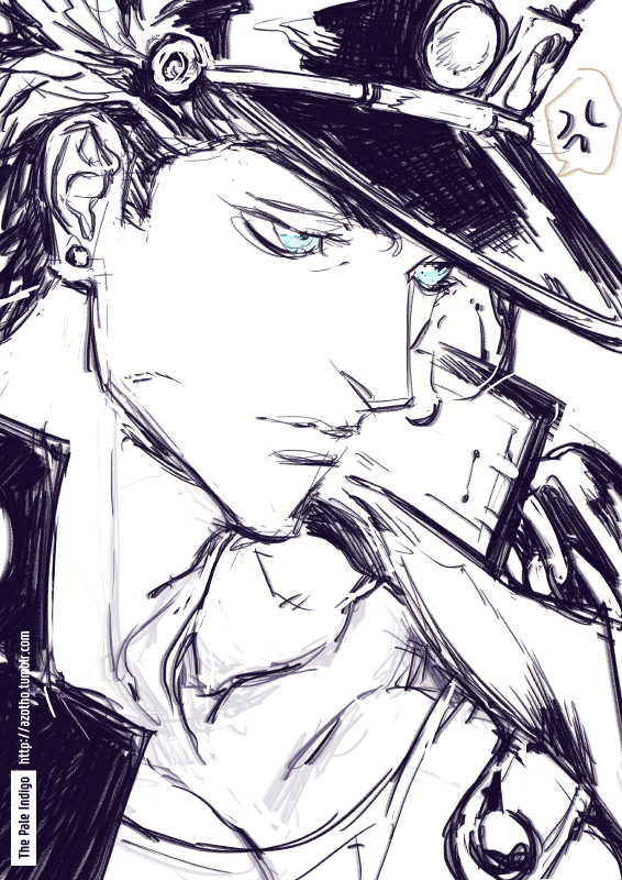 Why does my pic of Jotaro look like a villain lol? 