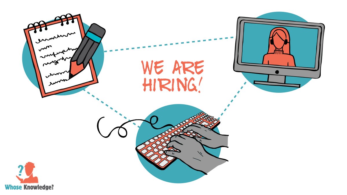We're hiring for a new Comms Co-Lead! Do you love social media, writing engaging content, bringing in new collaborators, supporters &amp; allies? Then this is the gig for you! We are looking for an experienced and creative  comms person to join our team!
More: whoseknowledge.org/about-us/oppor…