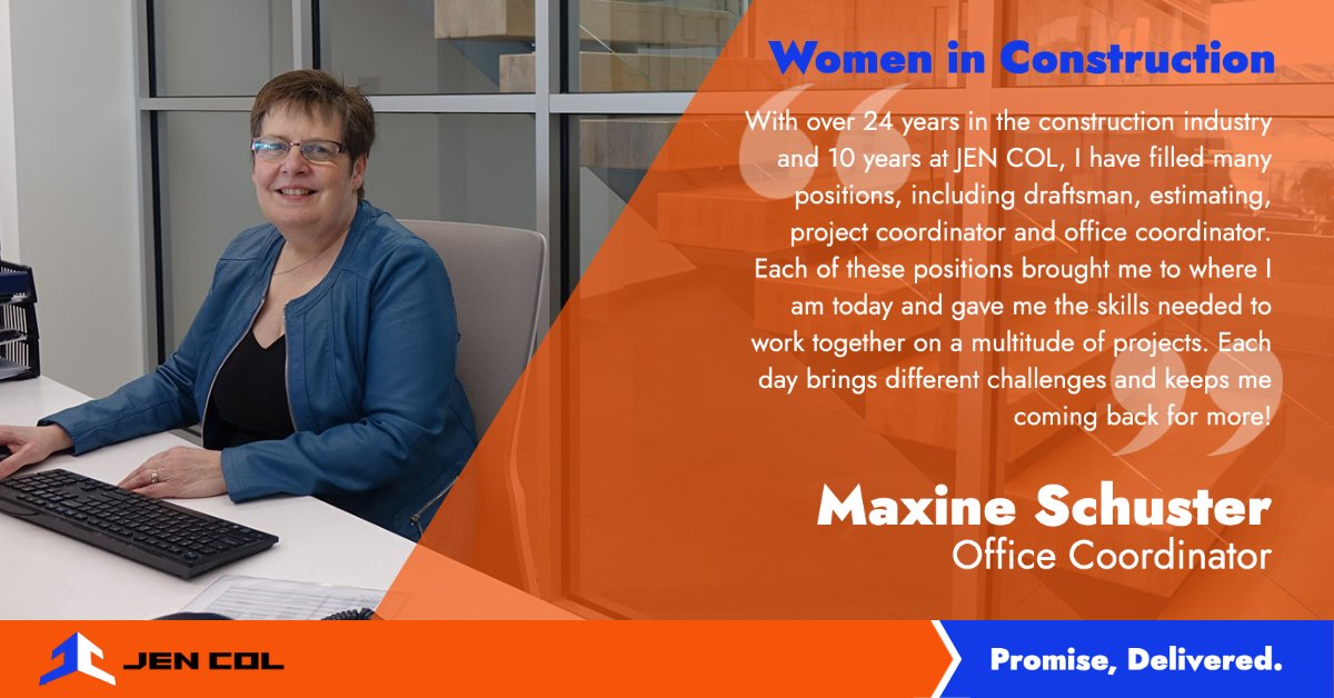 Women In Construction Quotes Jen Col Construction On Twitter: "Maxine Is Our Jill Of All Trades. She's  Done It All In Her 24 Years In The Construction Industry. Today Maxine  Keeps Our Office Running Like A