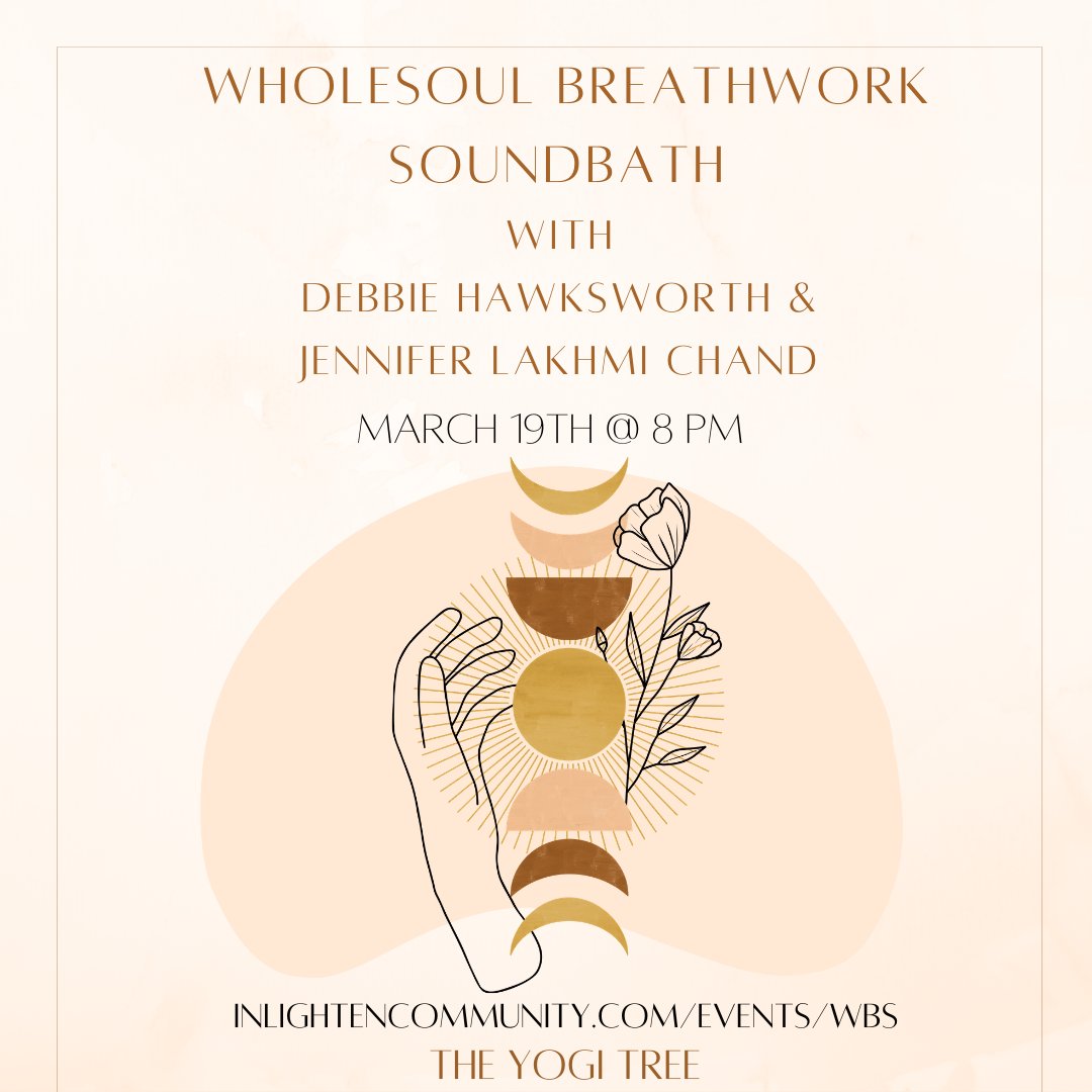 INlightenComm's tweet photo. Sometimes it’s difficult to trust that your life has purpose even when you are not being productive, but the rhythms &amp; cycles of Earth encourage us to rest and allow for the light to unfold! 

Please join The Yogi Tree for a WholeSoul Breathwork Soundbath! #awaken #springequinox https://t.co/vKmj4DtRjJ