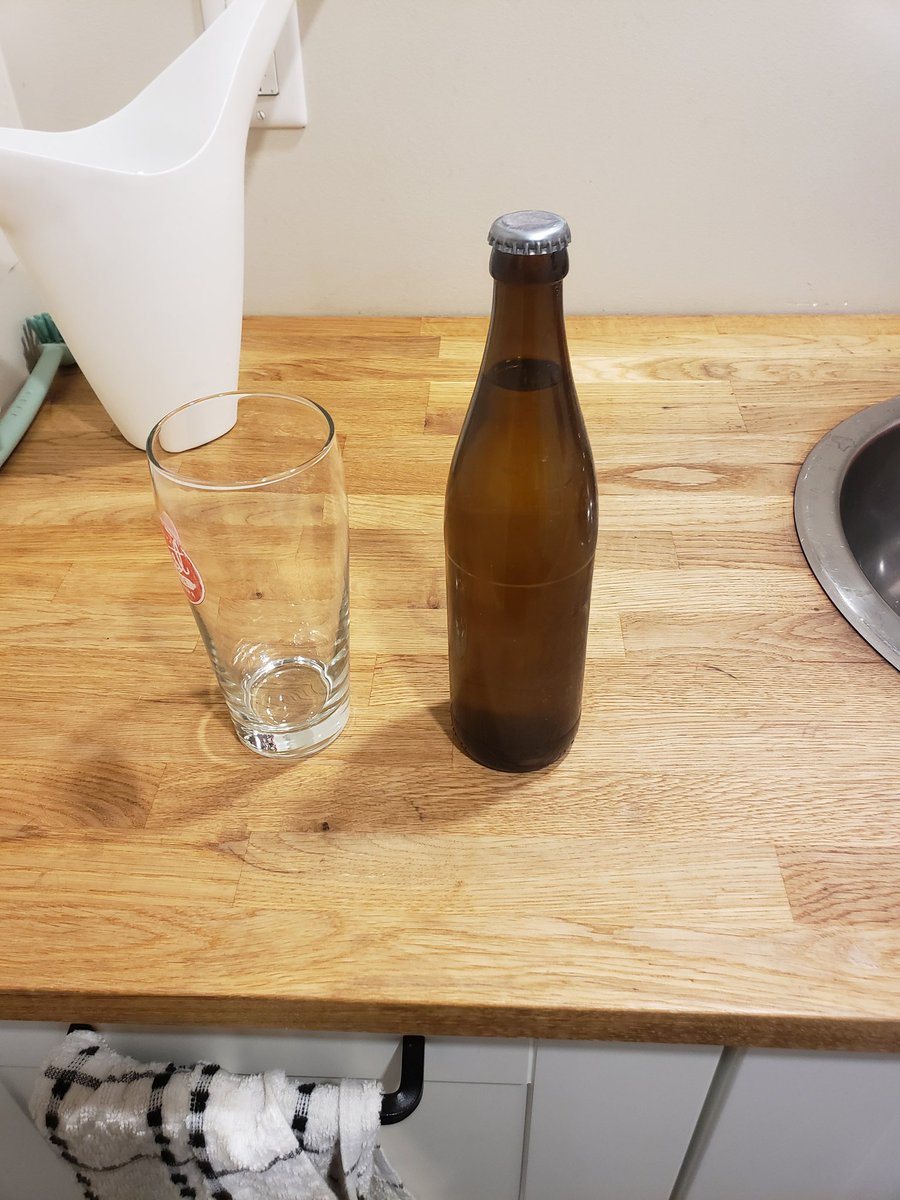 murdoc1286's tweet photo. Had a day today and decided to crack a mystery beer that I have been cellaring for the past four years only to find it was filled and capped with sanitizer. Was so pumped for the beer I was prepared with photos. #homebrew https://t.co/vmHWxRSf8a
