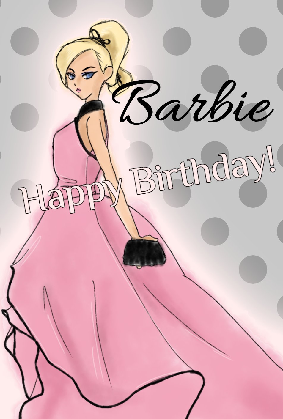 スマイルスタイル 不定期 非売品イラスト 今日は バービーちゃんのお誕生日 バービー お誕生日おめでとう Barbie Happybirthday 永遠の憧れ 描いてみた イラスト T Co C4j4fn5ffi Twitter