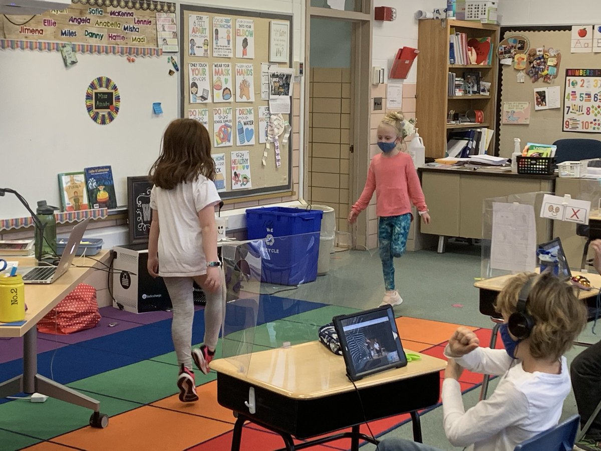Irish dancing and playing “air fiddles!” Happy first graders!
