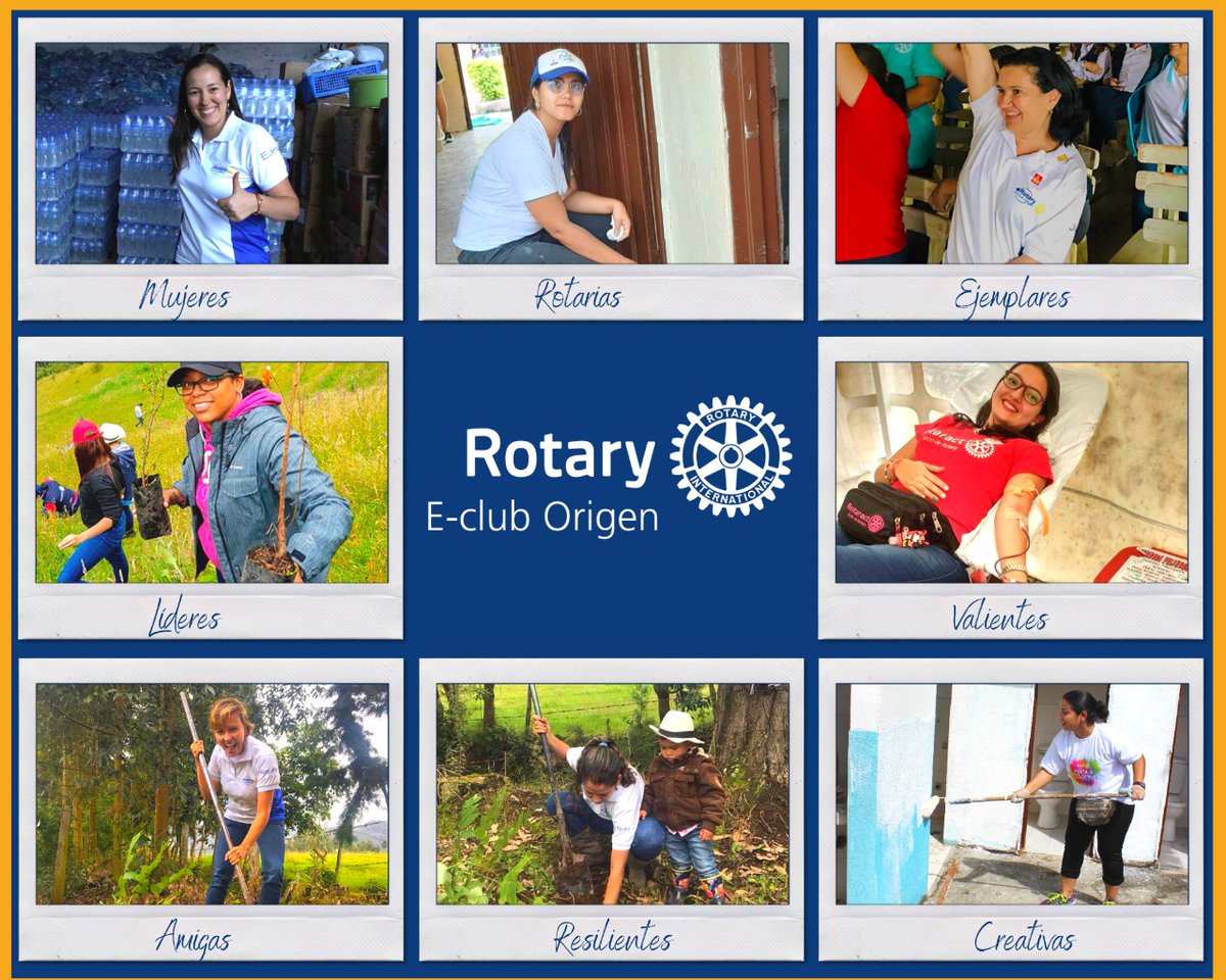 Mujeres Rotarias Origen: Ejemplares, líderes, valientes, amigas, resilientes, creativas y maravillosas!
#8M #IWD2021 #RotaryWoman #DiaInternacionalDeLaMujer #RotaryInternational