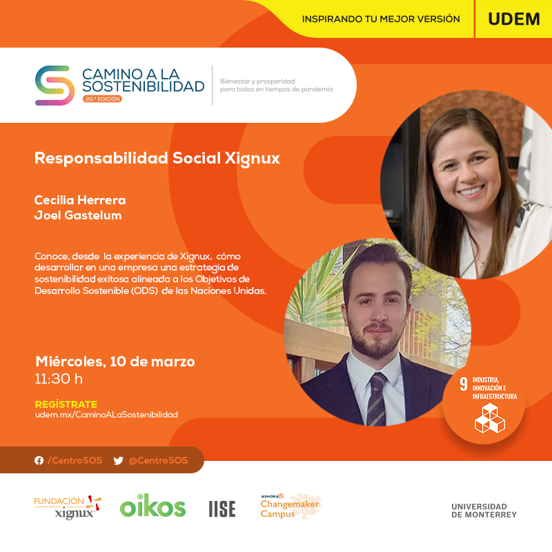 CentroSOS's tweet photo. Nos vemos este miércoles, 10 de marzo a las 11:30 horas 🤩👇
Únete y escucha a Cecilia Herrera y a @joel_gastelum para conocer como se vive la Responsabilidad Social en Xignux.
Regístrate en: https://t.co/Jk3rFq8Or4 https://t.co/2gc7JIOsch