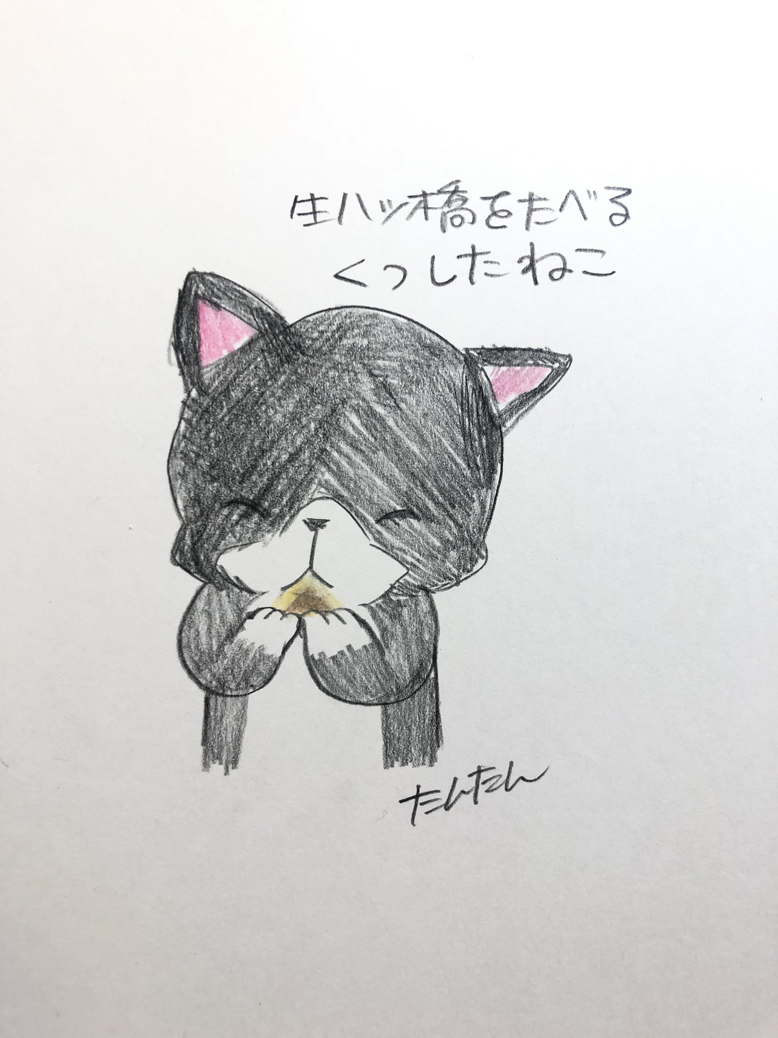 たんたん 毎日くつしたねこ 生八つ橋を食べるくつしたねこ イラスト 猫 色鉛筆 T Co 2eydgh1rj2 Twitter たんたん 毎日くつしたねこ 生八つ橋を食べるくつしたねこ イラスト 猫 色鉛筆 T Co 2eydgh1rj2 Twitter