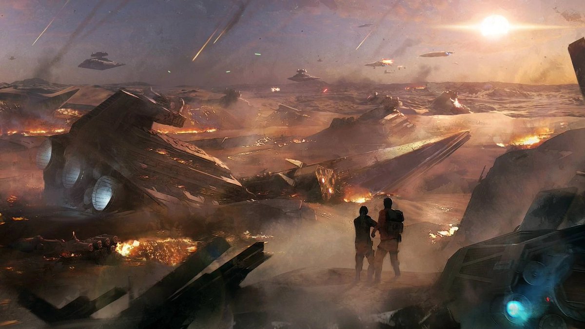LIFE ON JAKKUJakku's economy at the time of the sequels, or what passes for one, consists of raiding the ruins from the Battle of Jakku.This battle, the final fight between Empire and New Republic, has been seen in many sources. A few can be seen below.