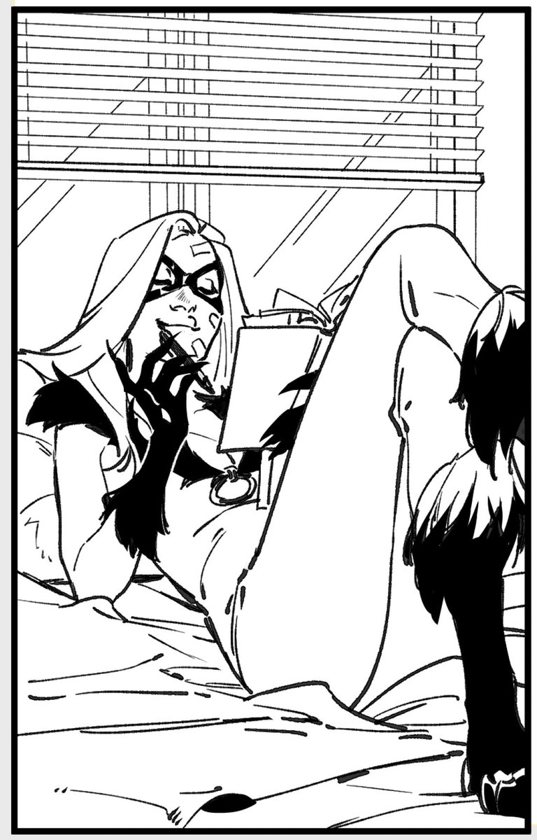 My fav Queen Cat panels from Black Cat # 4 on this fine day (Marvel gives me all the fun stuff to work on! I'm so grateful)
miaow!?