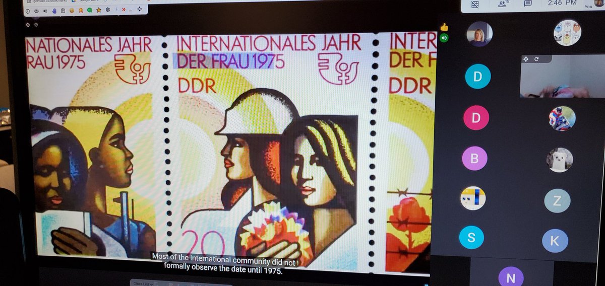 The Grade 2 Full-Remote students learned about the his/herstory of International Women's Day.  Our Shared Reading for the week is entitled What Women Wanted.  Happy Women's Day! #8March #internationalwomensday2021 #tvdsbFRL <a href="/TVDSB/">Thames Valley DSB</a>