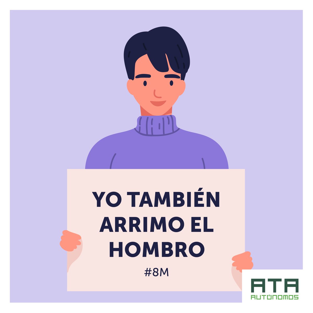 Hoy quiero cerrar el #Diadelamujer con estas 4 creatividades. Resumen muy bien el compromiso que tenemos desde <a href="/autonomosata/">Fed. Autónomos 𝗔𝗧𝗔</a>, no solo trabajando con ellas, sino también con ellos, para hacer del mundo empresarial un lugar realmente igualitario, un lugar más feminista. #8M