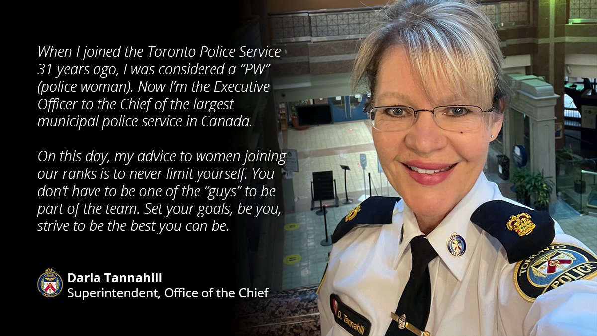 TorontoPolice's tweet photo. We’re inspired every day by the strong women in law enforcement. Follow along today to meet some of those women at TPS.

Let’s celebrate all women’s achievements and keep pushing for a more inclusive world, today and every day.

Happy International Women’s Day. #IWD2021 https://t.co/na8AZUtPGg