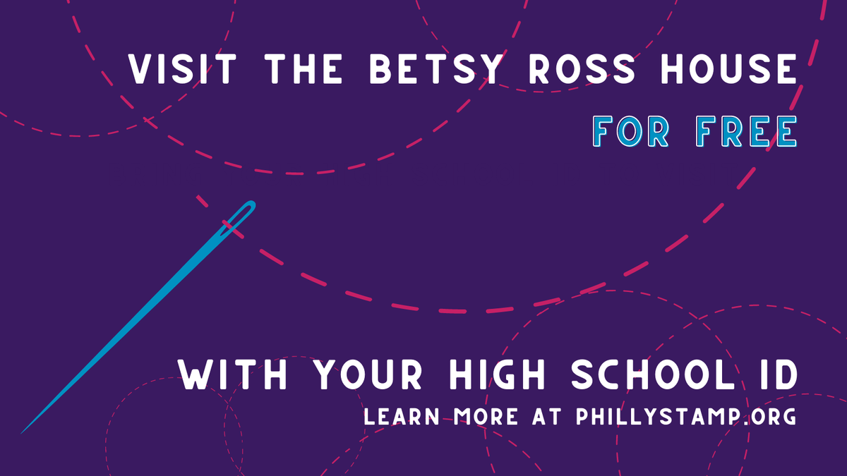 Happy International Women's Day!  In Philadelphia, there are so many women to celebrate, but you can honor one of the most iconic patriotic women of the city, Betsy Ross, by visiting <a href="/BetsyRossHouse/">Betsy Ross House</a> for free with your valid high school ID!  Learn more at STAMPphilly.org