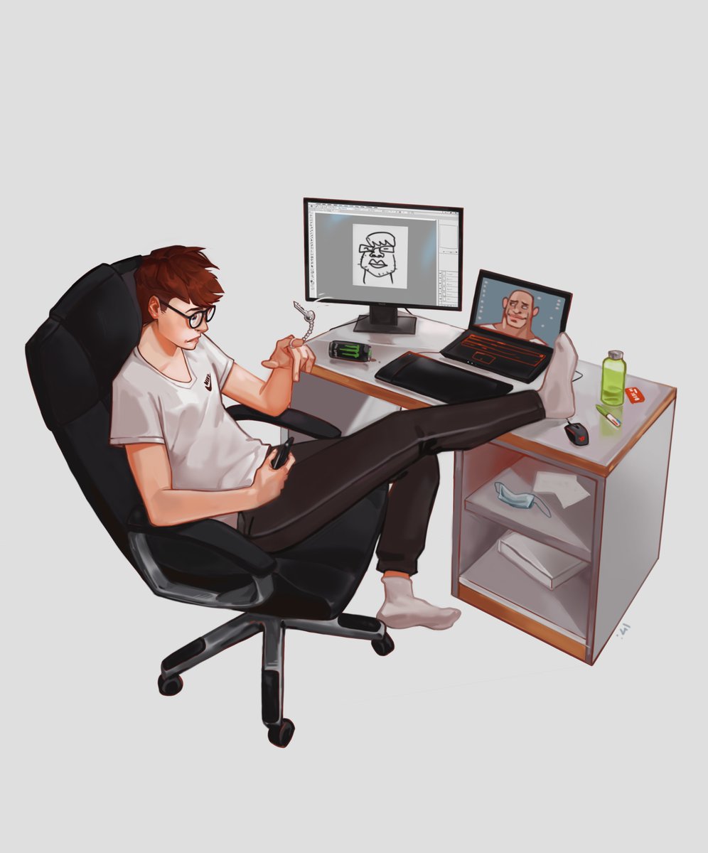 These are the 2m² where I spend 70% of my time, if not more in the last few days,