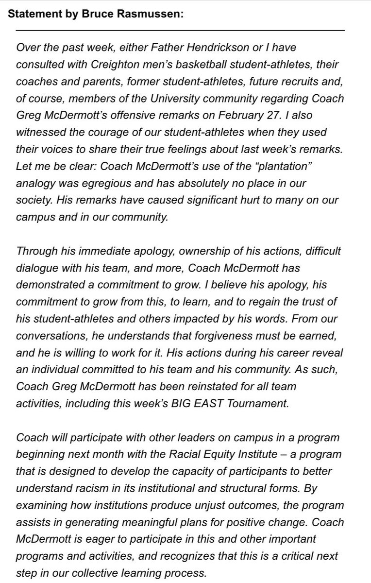 BarstoolJays's tweet image. Coach McDermott has been reinstated for all team activities.