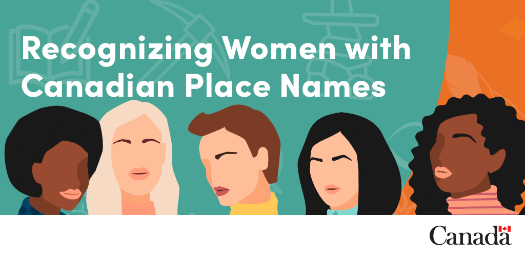 NRCanScience's tweet photo. We’re proud to launch a new interactive map to celebrate the diversity and history of places across Canada named after female figures.

Explore the map: https://t.co/zIpEVXQq7C

#IWD2021 #WomensHistory #InternationalWomensDay https://t.co/a3804cHYkl