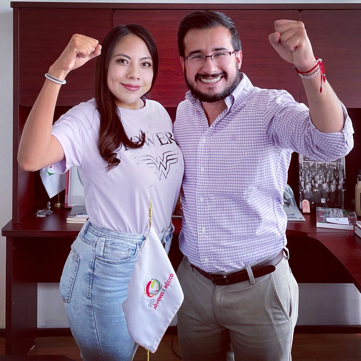 YOSOYHIRAM4's tweet photo. Mucha fuerza a las mujeres jóvenes de la @RJXMex que hoy conmemoran décadas de lucha. Cuentan conmigo como un aliado respetuoso y con los hombres jóvenes de nuestra organización. Trabajemos por un México con paz, justicia y verdadera igualdad de género. 

#8M2021 🇲🇽🟣 https://t.co/k7X6XMi1mq